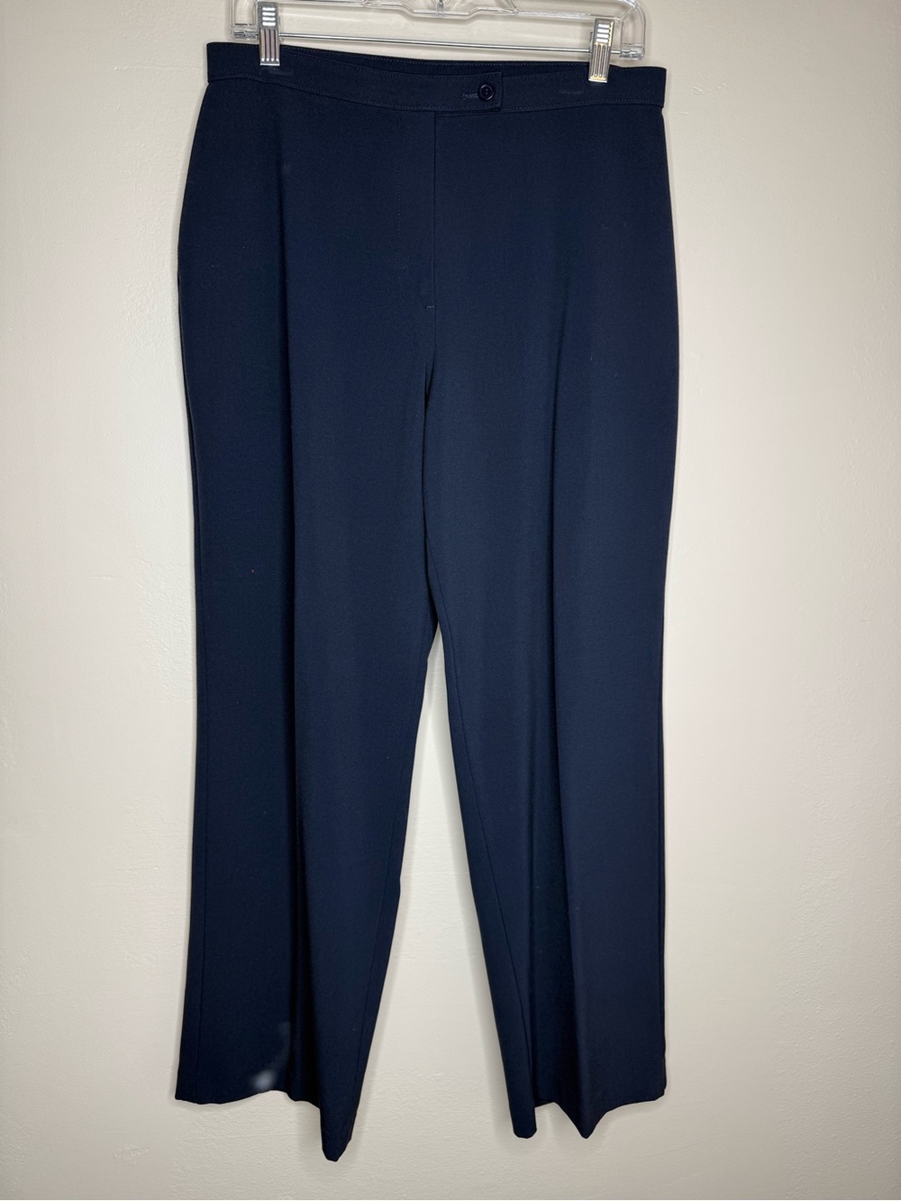 Investments Classic Navy Straight-Leg Dress Pants Size 12